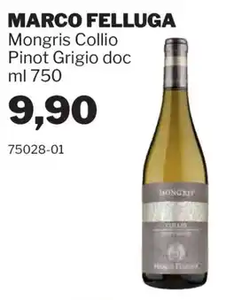 GrosMarket Mongris Collio Pinot Grigio doc offerta