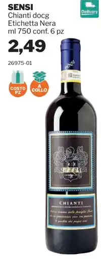GrosMarket SENSI Chianti docg Etichetta Nera offerta