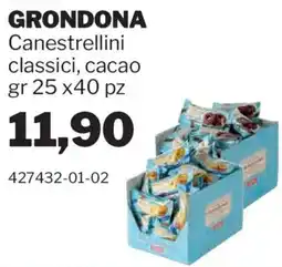 GrosMarket Grondona Canestrellini classici, cacao offerta