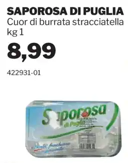 GrosMarket Saporosa di Puglia Cuor di burrata stracciatella offerta