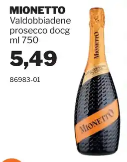 GrosMarket Mionetto Valdobbiadene prosecco docg offerta