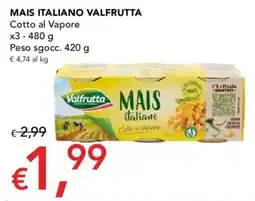 Migross Supermercati e Market Mais italiano Valfrutta offerta