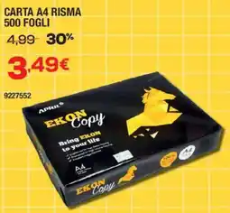 Bricofer Carta A4 risma EKON Copy offerta