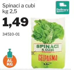 GrosMarket Spinaci a cubi Gelparma offerta