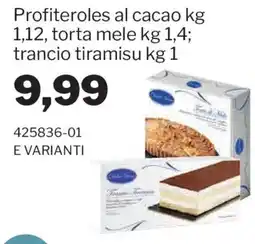 GrosMarket Profiteroles al cacao offerta