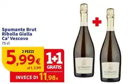 Sigma Spumante Brut Ribolla Gialla Ca' Vescovo offerta