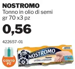 GrosMarket Tonno in olio di semi NOSTROMO offerta
