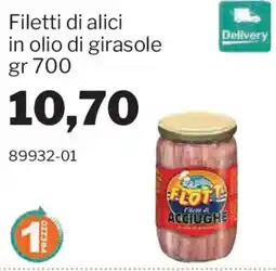 GrosMarket Filetti di alici Flott offerta