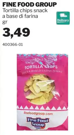 GrosMarket Tortilla chips snack a base di farina di mais offerta