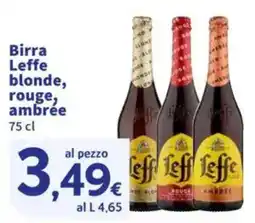Sigma Birra Leffe blonde, rouge, ambree offerta