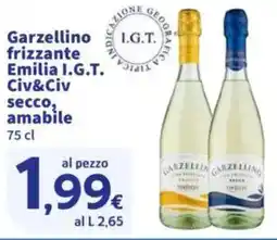 Sigma Garzellino frizzante Emilia I.G.T. Civ&Civ offerta