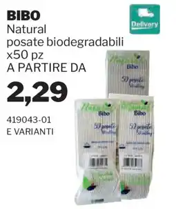 GrosMarket Bibo posate biodegradabili offerta