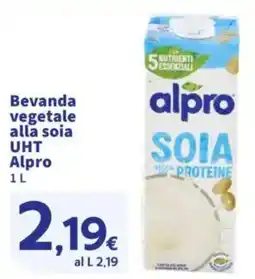 Sigma Beverage vegetale alla soia UHT Alpro offerta