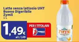 Sigma Latte senza lattosio UHT Buono Digeribile Zymil offerta