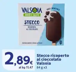 Sigma Stecco ricoperto al cioccolato Valsoia offerta