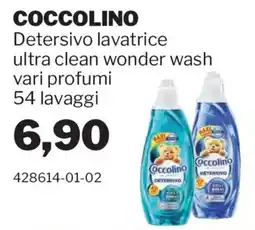 GrosMarket Coccolino Detersivo lavatrice ultra clean wonder wash offerta