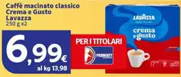 Sigma Caffè macinato classico Crema e Gusto Lavazza offerta