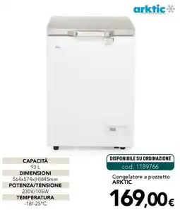 Altasfera Congelatore a pozzetto ARKTIC offerta