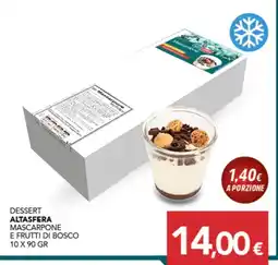Altasfera Dessert Altasfera Mascarpone e Frutti di Bosco offerta