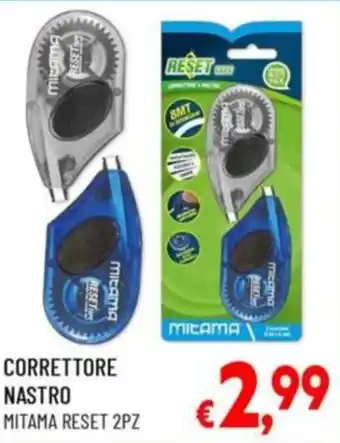 Correttore nastro mitama reset