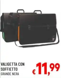 Casabalò Valigetta con soffietto grande nera offerta