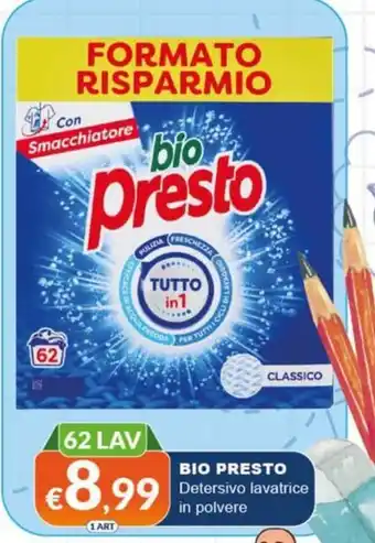 Bio Presto Detersivo lavatrice in polvere