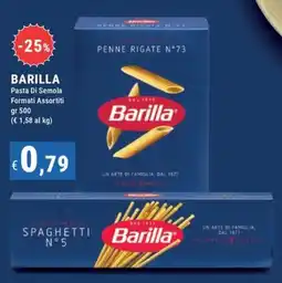 DiMeglio Barilla Pasta Di Semola Formati Assortiti offerta