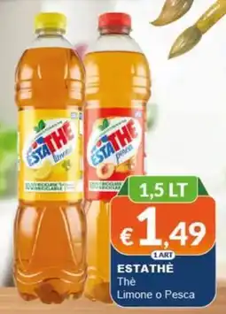 Mister Risparmio Estathè Thè Limone o Pesca offerta