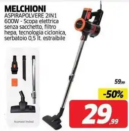 Telitaly Melchioni aspirapolvere 2in1 offerta