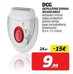Telitaly DCG depilatore donna ricaricabile offerta