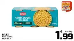 SpesaPiù Supermercati Selex mais dolce offerta