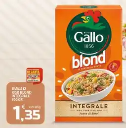 SpesaPiù Supermercati Gallo riso blond integrale offerta