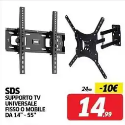 Telitaly SDS SUPPORTO TV UNIVERSALE offerta