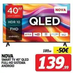 Telitaly NOVA SMART TV 40" QLED offerta