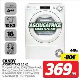 Telitaly Candy Asciugatrice 10 Kg offerta