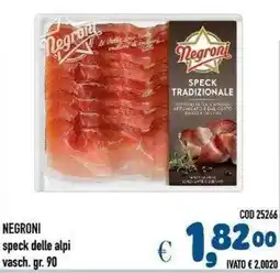 Del Prete Distribuzioni Negroni speck delle alpi offerta