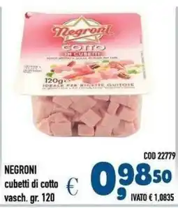 Del Prete Distribuzioni Negroni cubetti di cotto offerta