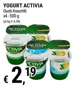 Tre Valli Supermercato Yogurt Activia Gusti Assortiti offerta
