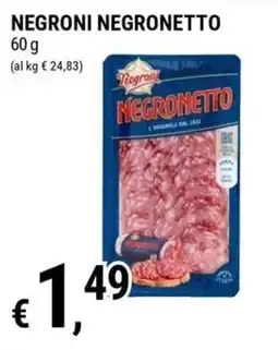 Tre Valli Supermercato Negroni Negronetto offerta
