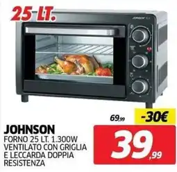 Telitaly Johnson forno 25 lt offerta