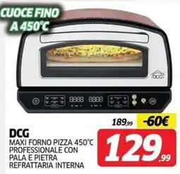 Telitaly DCG Maxi forno pizza 450°C professionale con pala e pietra refrattaria interna offerta