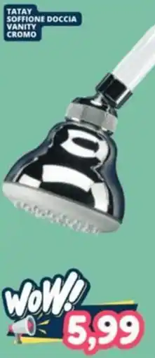 Cossuto Tatay soffione doccia vanity cromo offerta