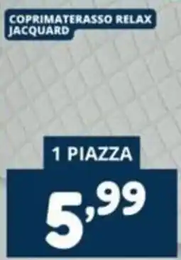 Cossuto Coprimaterasso Relax Jacquard offerta