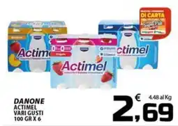 SpesaPiù Supermercati Danone Actimel vari gusti offerta
