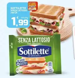 SpesaPiù Supermercati Sottilette senza lattosio offerta
