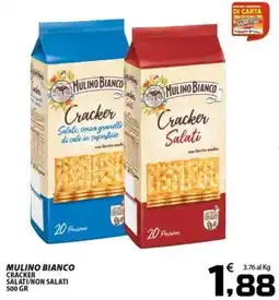 SpesaPiù Supermercati Mulino Bianco Cracker Salati offerta