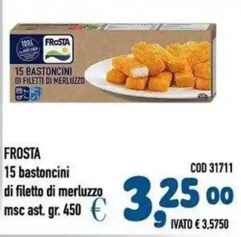 Frosta 15 bastoncini di filetto di merluzzo