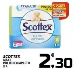 SpesaPiù Supermercati Scottex maxi pulito completo offerta