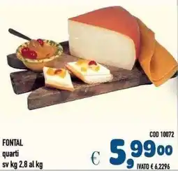 Del Prete Distribuzioni Fontal quarti offerta
