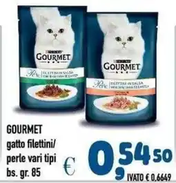 Del Prete Distribuzioni Gourmet gatto filettini/perle vari tipi offerta